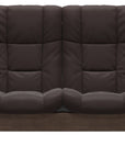 Paloma Leather Chocolate and Walnut Base | Stressless Windsor 2-Seater High Back Sofa | Valley Ridge Furniture