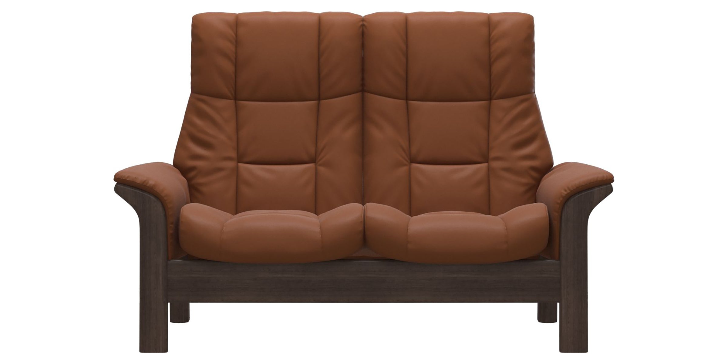 Paloma Leather New Cognac and Wenge Base | Stressless Windsor 2-Seater High Back Sofa | Valley Ridge Furniture
