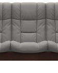 Paloma Leather Silver Grey and Brown Base | Stressless Windsor 3-Seater High Back Sofa | Valley Ridge Furniture