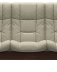 Paloma Leather Light Grey and Brown Base | Stressless Windsor 3-Seater High Back Sofa | Valley Ridge Furniture