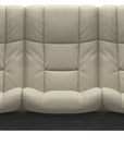 Paloma Leather Light Grey and Grey Base | Stressless Windsor 3-Seater High Back Sofa | Valley Ridge Furniture