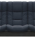 Paloma Leather Oxford Blue and Grey Base | Stressless Windsor 3-Seater High Back Sofa | Valley Ridge Furniture