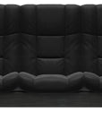 Paloma Leather Black and Grey Base | Stressless Windsor 3-Seater High Back Sofa | Valley Ridge Furniture