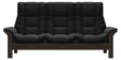 Paloma Leather Black and Wenge Base | Stressless Windsor 3-Seater High Back Sofa | Valley Ridge Furniture