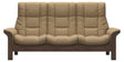 Paloma Leather Sand and Walnut Base | Stressless Windsor 3-Seater High Back Sofa | Valley Ridge Furniture