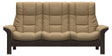 Paloma Leather Sand and Wenge Base | Stressless Windsor 3-Seater High Back Sofa | Valley Ridge Furniture