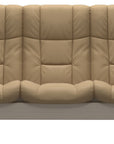 Paloma Leather Sand and Whitewash Base | Stressless Windsor 3-Seater High Back Sofa | Valley Ridge Furniture