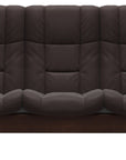 Paloma Leather Chocolate and Brown Base | Stressless Windsor 3-Seater High Back Sofa | Valley Ridge Furniture