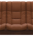 Paloma Leather New Cognac and Brown Base | Stressless Windsor 3-Seater High Back Sofa | Valley Ridge Furniture