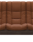 Paloma Leather New Cognac and Wenge Base | Stressless Windsor 3-Seater High Back Sofa | Valley Ridge Furniture