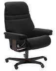 Paloma Leather Black M and Wenge Base | Stressless Sunrise Home Office Chair | Valley Ridge Furniture