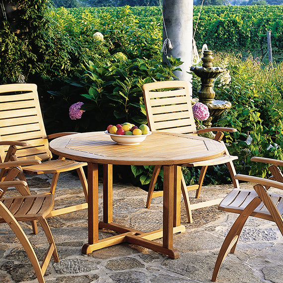 Round Dining Table (42in Diameter) | Kingsley Bate Essex Collection | Valley Ridge Furniture