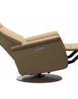 Paloma Leather Sand S/M/L & Walnut Base/Arm Trim | Stressless Max Recliner | Valley Ridge Furniture
