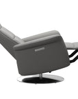 Paloma Leather Silver Grey S/M/L and Steel Base | Stressless Mike Recliner | Valley Ridge Furniture