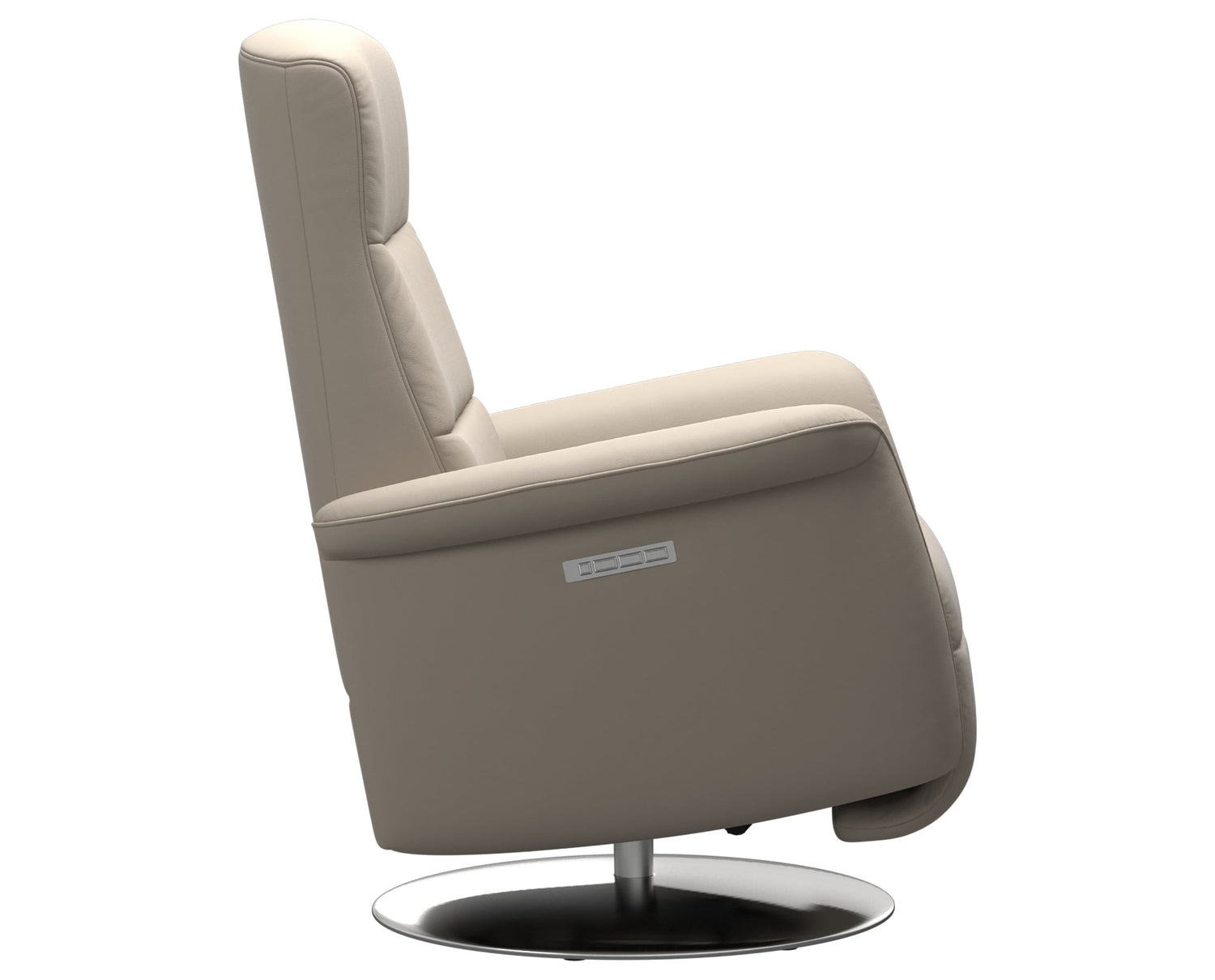 Paloma Leather Fog S/M/L & Steel Base | Stressless Mike Recliner | Valley Ridge Furniture