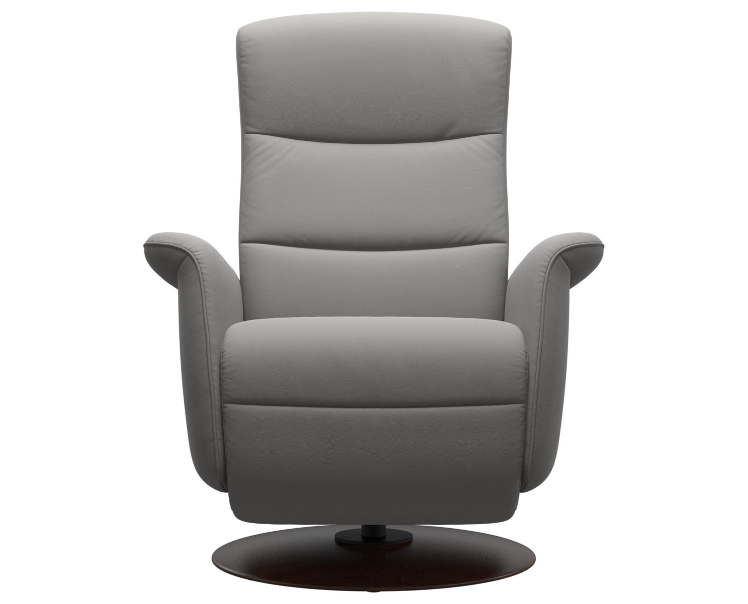 Paloma Leather Silver Grey S/M/L & Brown Base | Stressless Mike Recliner | Valley Ridge Furniture