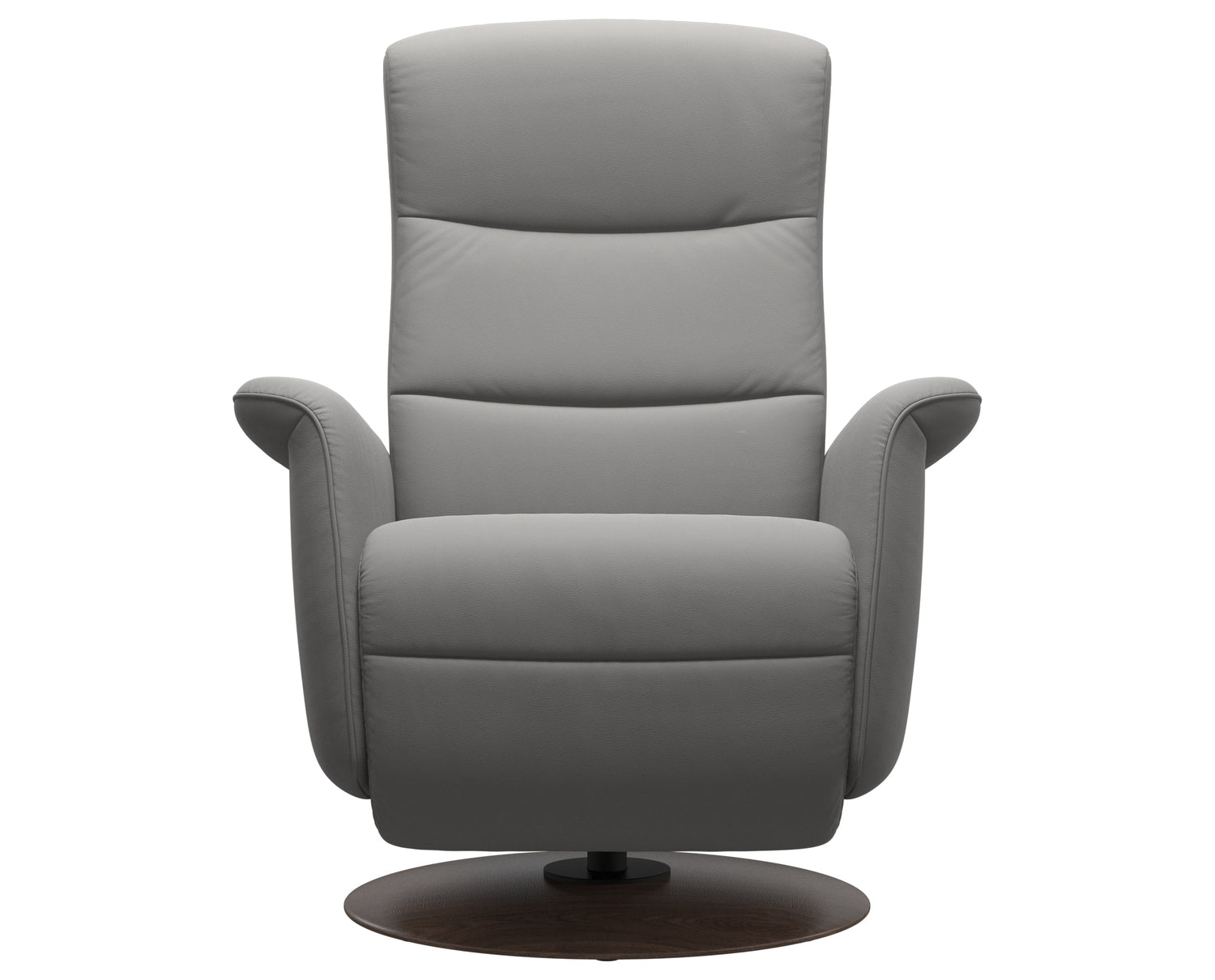 Paloma Leather Silver Grey S/M/L & Walnut Base | Stressless Mike Recliner | Valley Ridge Furniture