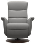 Paloma Leather Silver Grey S/M/L and Wenge Base | Stressless Mike Recliner | Valley Ridge Furniture
