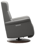 Paloma Leather Silver Grey S/M/L and Walnut Base | Stressless Mike Recliner | Valley Ridge Furniture