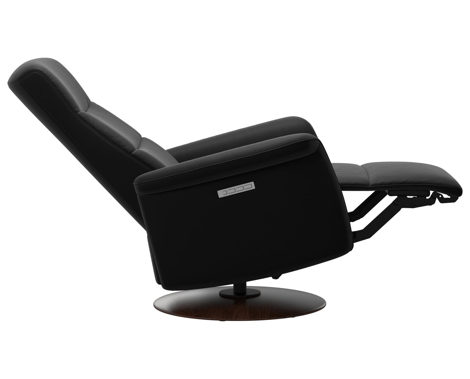 Paloma Leather Black S/M/L & Brown Base | Stressless Mike Recliner | Valley Ridge Furniture