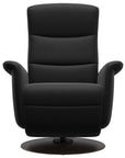 Paloma Leather Black S/M/L and Wenge Base | Stressless Mike Recliner | Valley Ridge Furniture