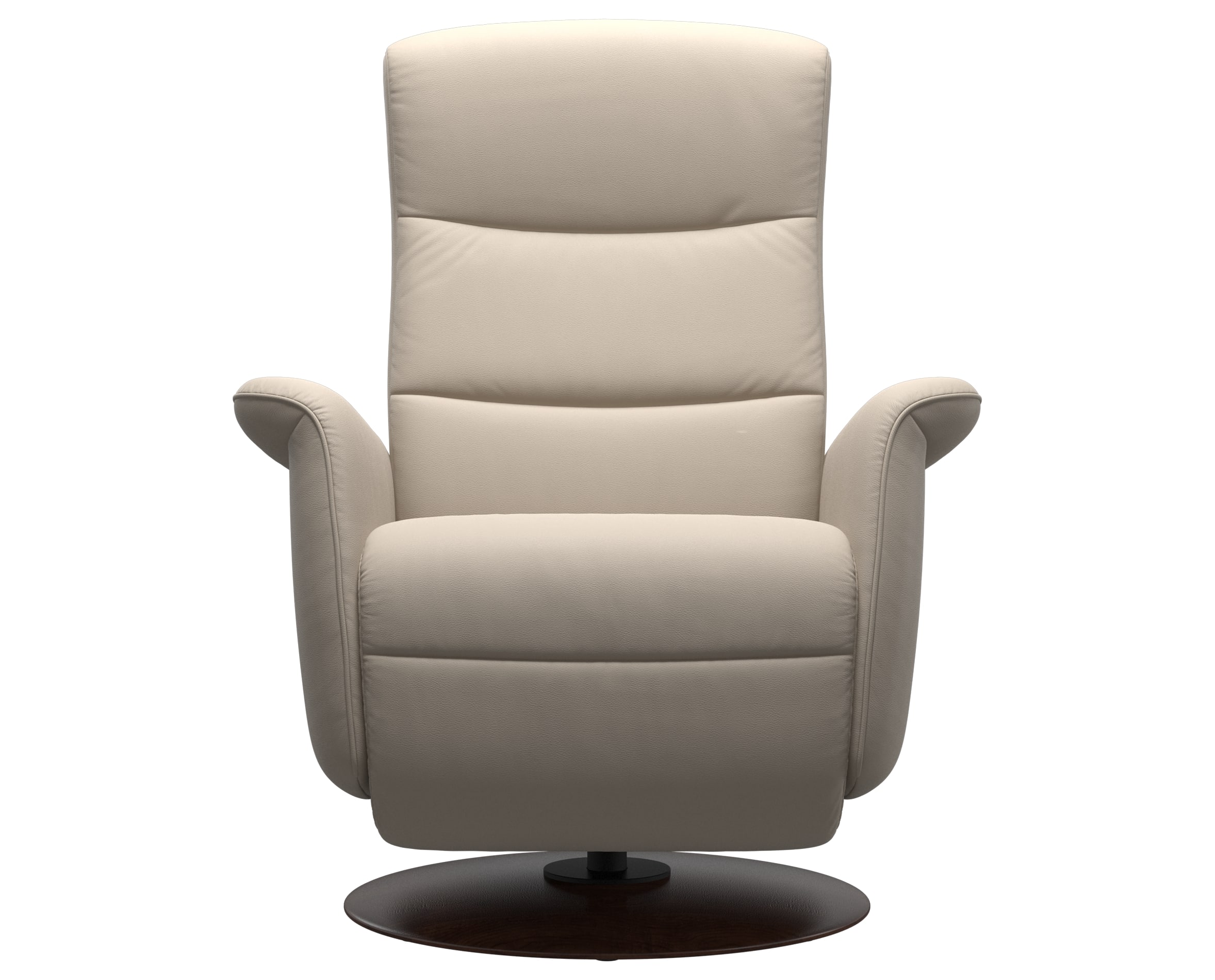 Paloma Leather Fog S/M/L and Brown Base | Stressless Mike Recliner | Valley Ridge Furniture