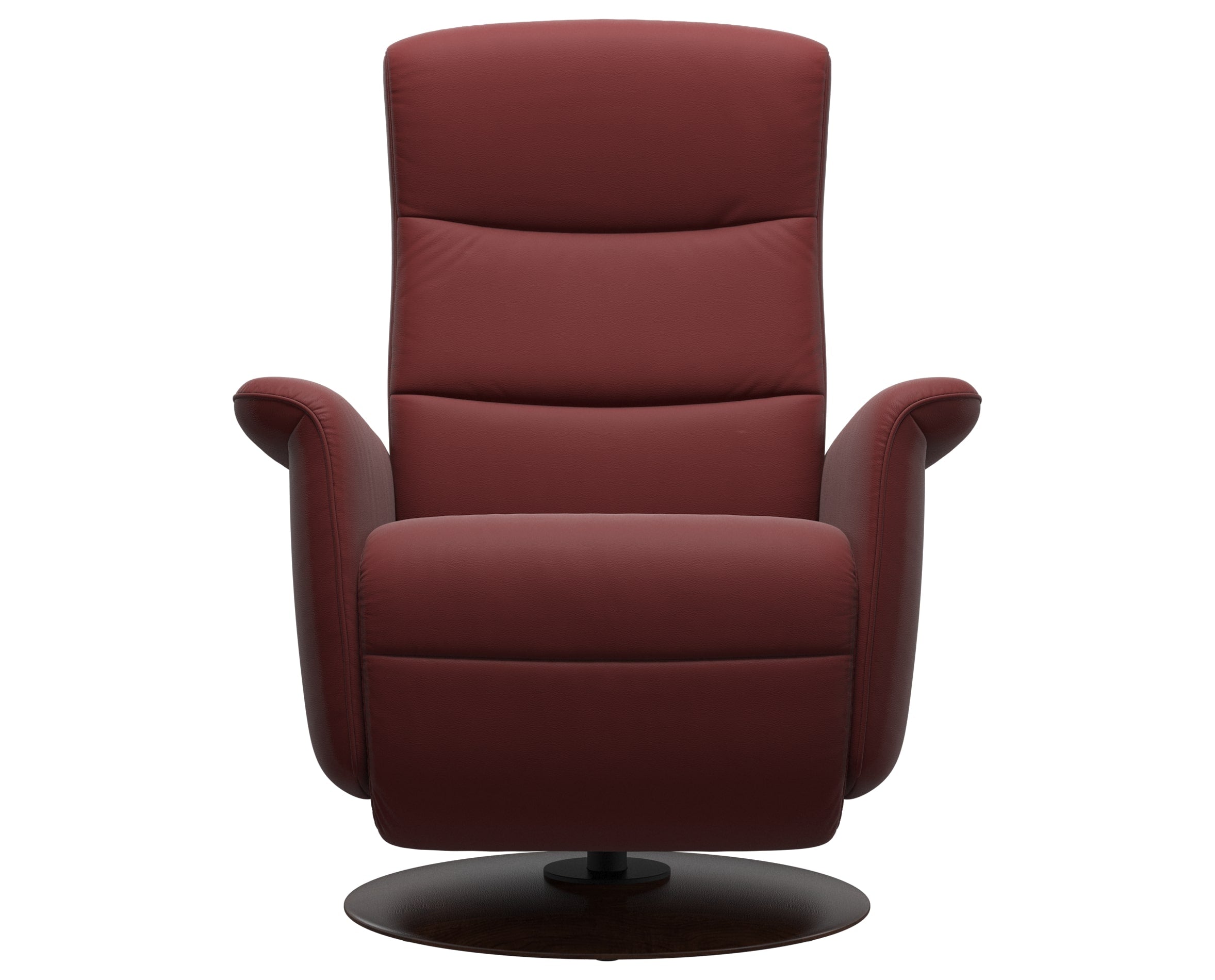Paloma Leather Cherry S/M/L and Brown Base | Stressless Mike Recliner | Valley Ridge Furniture