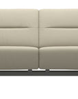 Paloma Leather Light Grey & Chrome Base | Stressless Stella 2-Seater Sofa with S1 Arm | Valley Ridge Furniture
