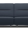 Paloma Leather Oxford Blue & Chrome Base | Stressless Stella 2-Seater Sofa with S1 Arm | Valley Ridge Furniture
