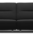 Paloma Leather Black & Chrome Base | Stressless Stella 2-Seater Sofa with S2 Arm | Valley Ridge Furniture