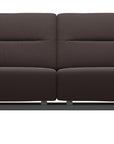 Paloma Leather Chocolate & Chrome Base | Stressless Stella 2-Seater Sofa with S1 Arm | Valley Ridge Furniture