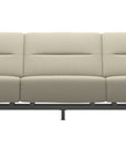 Paloma Leather Light Grey & Chrome Base | Stressless Stella 3-Seater Sofa with S1 Arm | Valley Ridge Furniture