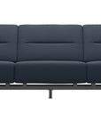 Paloma Leather Oxford Blue & Chrome Base | Stressless Stella 3-Seater Sofa with S2 Arm | Valley Ridge Furniture