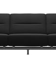 Paloma Leather Black & Chrome Base | Stressless Stella 3-Seater Sofa with S2 Arm | Valley Ridge Furniture