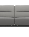 Paloma Leather Silver Grey & Chrome Base | Stressless Stella 2.5-Seater Sofa with S1 Arm | Valley Ridge Furniture