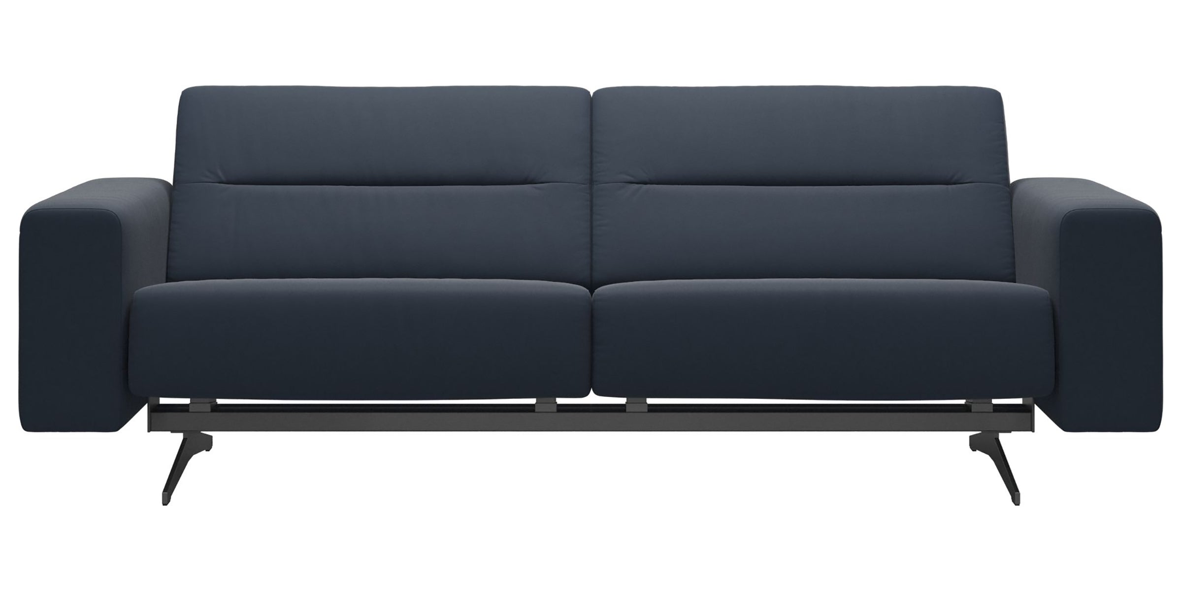 Paloma Leather Oxford Blue & Chrome Base | Stressless Stella 2.5-Seater Sofa with S1 Arm | Valley Ridge Furniture