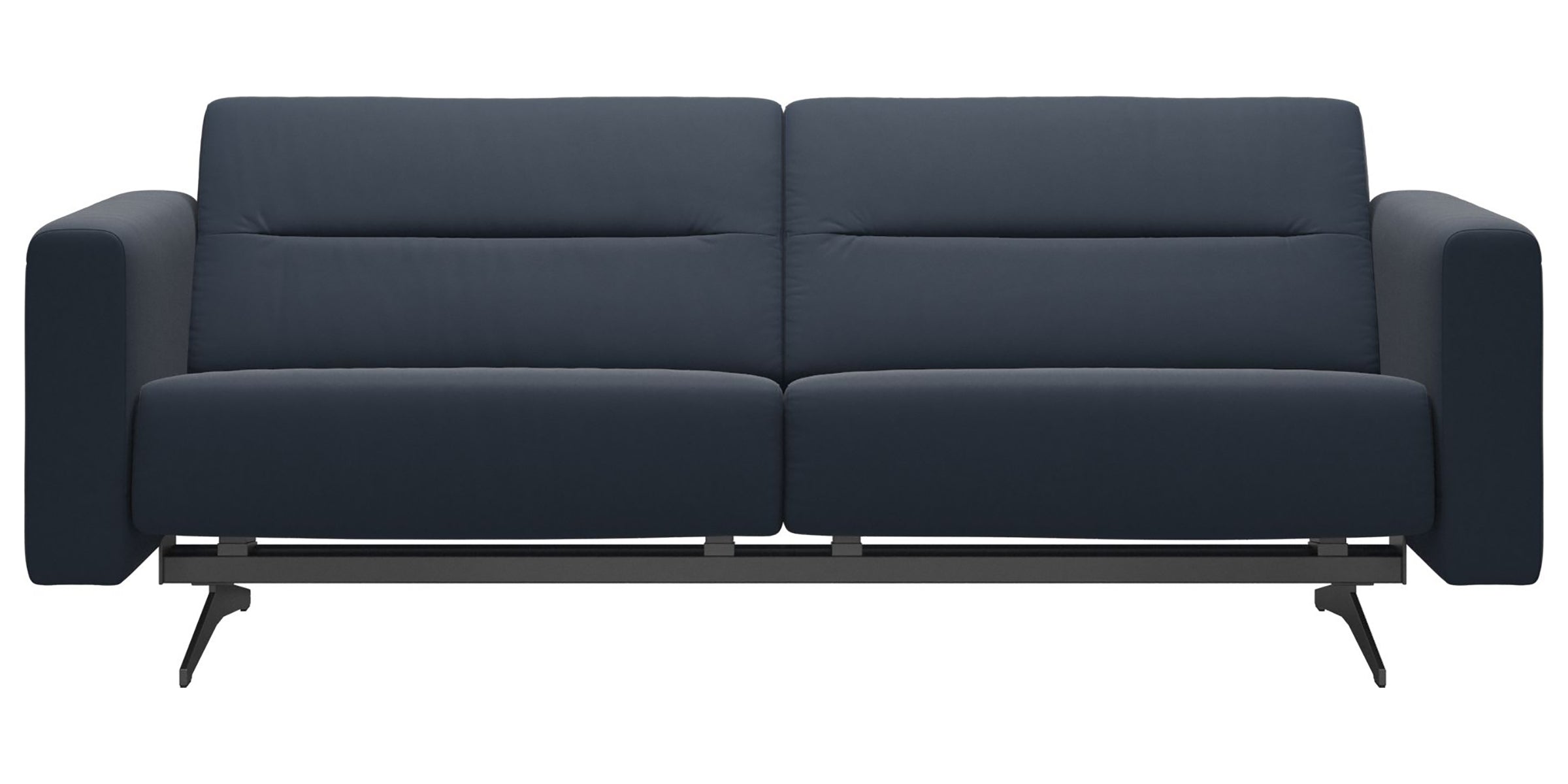 Paloma Leather Oxford Blue &amp; Chrome Base | Stressless Stella 2.5-Seater Sofa with S2 Arm | Valley Ridge Furniture