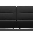 Paloma Leather Black & Chrome Base | Stressless Stella 2.5-Seater Sofa with S1 Arm | Valley Ridge Furniture