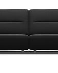 Paloma Leather Black & Chrome Base | Stressless Stella 2.5-Seater Sofa with S2 Arm | Valley Ridge Furniture