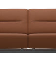Paloma Leather New Cognac & Chrome Base | Stressless Stella 2.5-Seater Sofa with S2 Arm | Valley Ridge Furniture