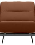 Paloma Leather New Cognac & Chrome Base | Stressless Stella Armless Chair | Valley Ridge Furniture