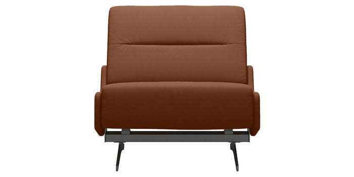Paloma Leather New Cognac & Chrome Base | Stressless Stella Armless Chair | Valley Ridge Furniture