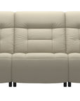 Paloma Leather Light Grey & Walnut Arm Trim | Stressless Mary 3-Seater Sofa | Valley Ridge Furniture