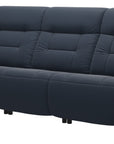 Paloma Leather Oxford Blue & Walnut Arm Trim | Stressless Mary 3-Seater Sofa | Valley Ridge Furniture