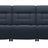 Paloma Leather Oxford Blue & Walnut Arm Trim | Stressless Mary 3-Seater Sofa | Valley Ridge Furniture