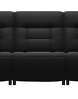 Paloma Leather Black & Walnut Arm Trim | Stressless Mary 3-Seater Sofa | Valley Ridge Furniture