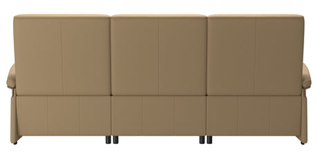 Paloma Leather Sand & Walnut Arm Trim | Stressless Mary 3-Seater Sofa | Valley Ridge Furniture