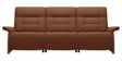 Paloma Leather New Cognac & Walnut Arm Trim | Stressless Mary 3-Seater Sofa | Valley Ridge Furniture