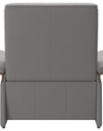 Paloma Leather Silver Grey & Walnut Arm Trim | Stressless Mary Chair | Valley Ridge Furniture