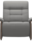 Paloma Leather Silver Grey & Walnut Arm Trim | Stressless Mary Chair | Valley Ridge Furniture